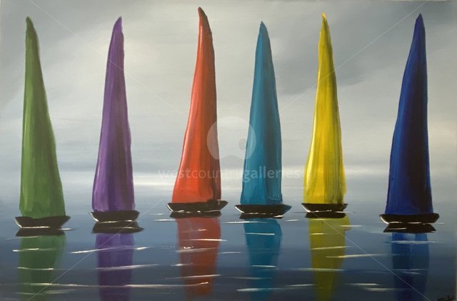 Image of Stormy Colourful Regattas